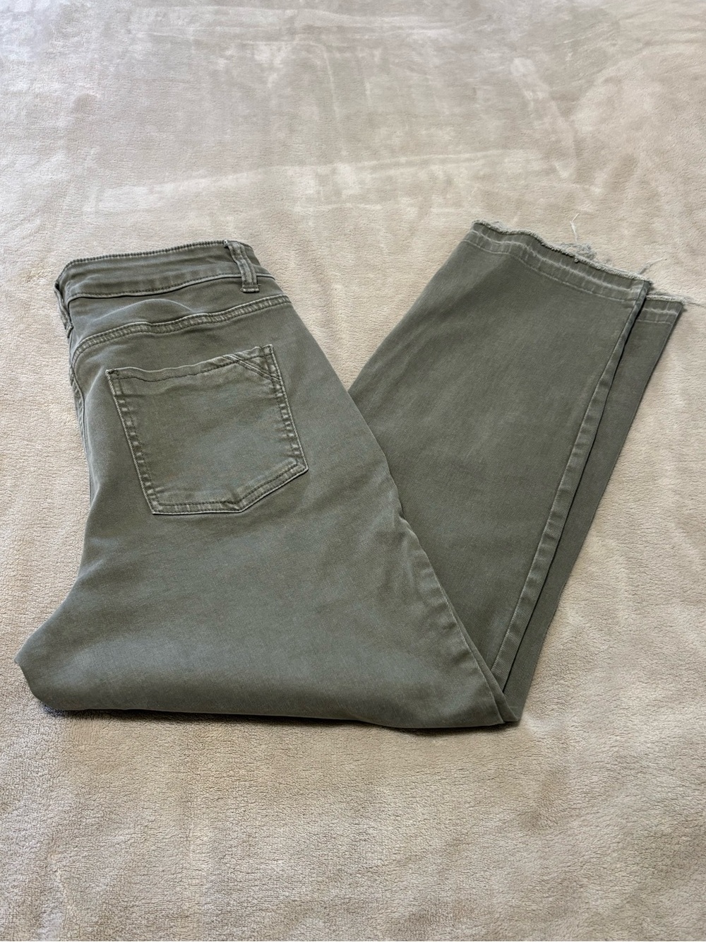 m jeans by Maurices Regular High Rise Slim Straight Ankle Green Denim Jeans